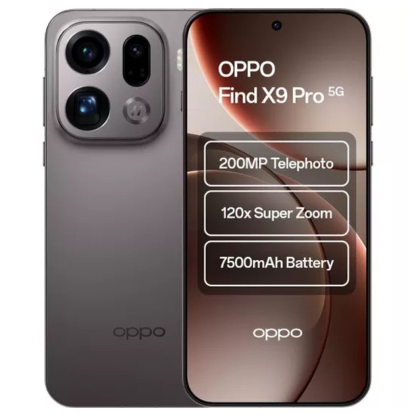 Oppo Find X9 Pro Smartphone Charcoal Grey 512GB – UK Version – Erneuert Top