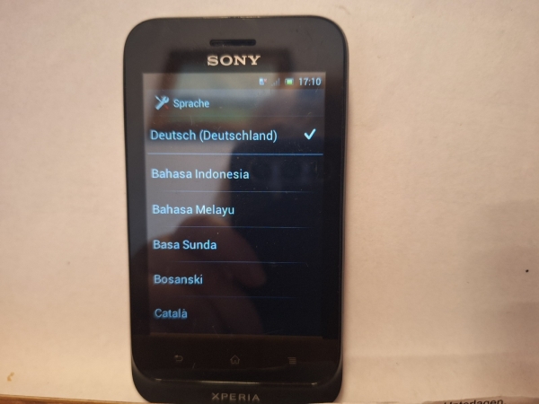 Handy Sony Xperia ST21i schwarz (Ohne Simlock) Smartphone