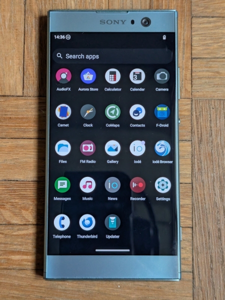 Degoogled Sony Xperia XA2 Smartphone IODE OS Lineage Privacy Secure 23MP Blau