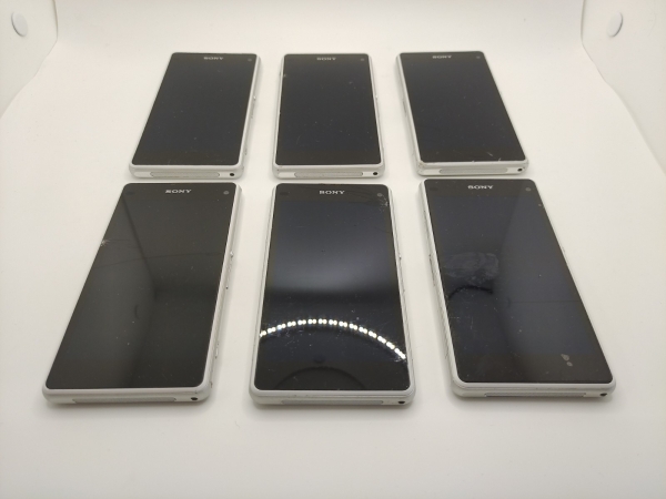 6x Sony  Xperia Z1 Compact D5503 – 16GB – Weiß Smartphone Handy defekt Konvolut