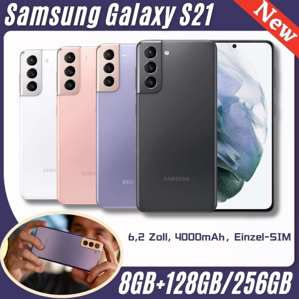 Samsung Galaxy S21 5G SM-G991U 256GB/128GB Smartphone Handy Ohne Vertrag – Neu