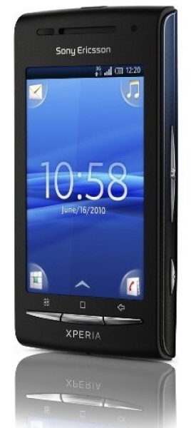 Sony Ericsson Xperia X8 Smartphone schwarz/blau B-WARE ohne Zubehör