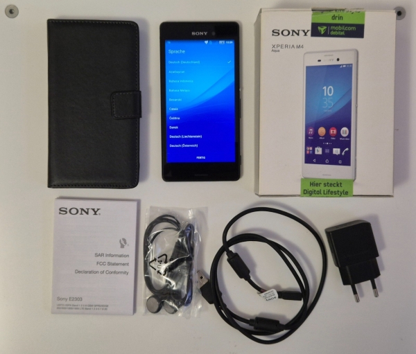 Sony  Xperia M4 Aqua E2303 Smartphone – 8GB – Schwarz – ohne Simlock