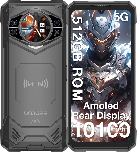S200 X Rugged Smartphone 5G, 32GB+512GB(2TB) DDR5, 1,32“ AMOLED Rear Display