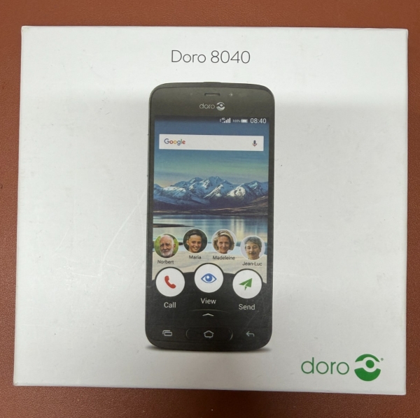 Doro 8040 entsperrt 8 MP Kamera Smartphone für Senioren mit 5″ Display verpackt