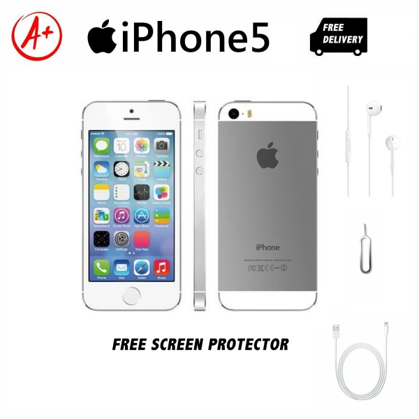 (Klasse A+) Apple iPhone 5 – 16GB – Silber (Entsperrt) UK Top Zustand