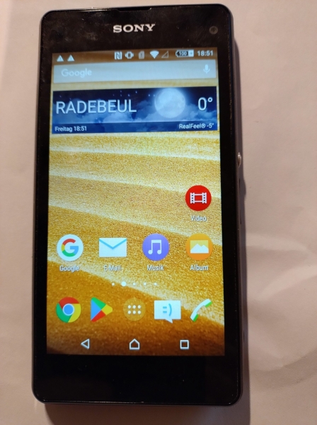 Sony  Xperia Z1 Compact – schwarz – 16GB – (Ohne Simlock) Smartphone