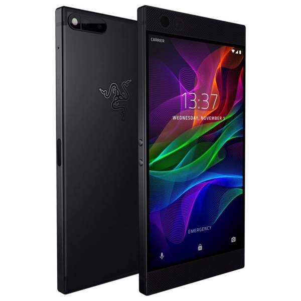Razer Phone 64GB schwarz guter Zustand entsperrt Android Smartphone