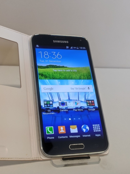 Samsung Galaxy S5 G900F schwarz EE 16GB 2GB RAM 5,1″ Android Smartphone