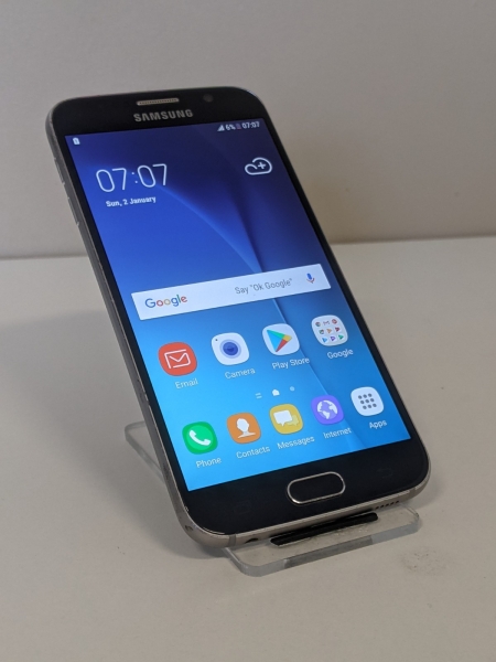 Samsung Galaxy S6 SM-G920F 32GB, (entsperrt) Smartphone, schwarz Handy