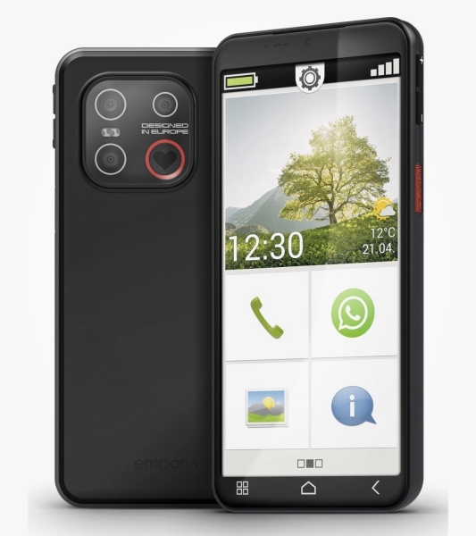 Emporia Smart.7 Lite 128GB schwarz Smartphone (versiegeltes Gerät).