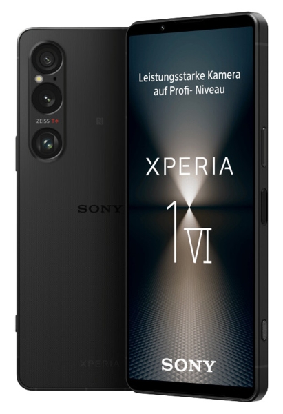 Sony Xperia 1 VI 5G Dual-SIM 256 GB schwarz Smartphone Handy Ohne Vertrag