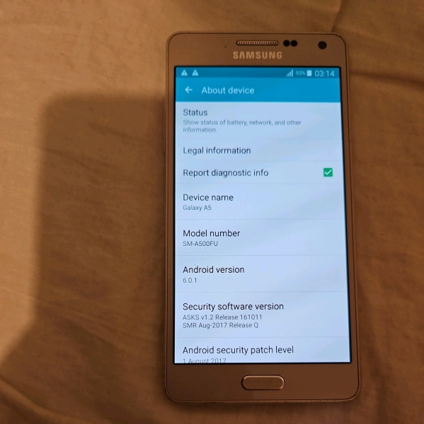 Samsung Galaxy A5 2015 Gold entsperrt 16GB 5,0″ 13MP Android Smartphone