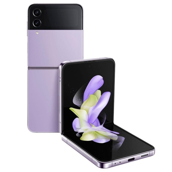 Samsung Galaxy Z Flip4 256GB Android entsperrt SIM 5G lila Smartphone DEFEKT