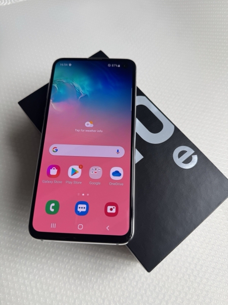 SAMSUNG GALAXY S10e WEISS 128GB ENTSPERRT SEHR GUTER ZUSTAND SMARTPHONE