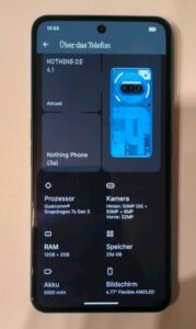 Smartphone Nothing Phone 3a 256GB, Rechnung
