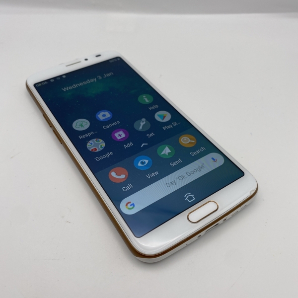 Doro 8080 White Smartphone 32GB Unlocked Mobile Phone Read Description