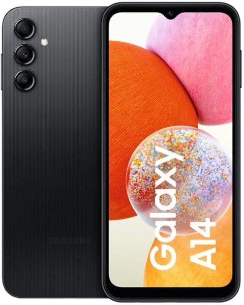 Samsung Galaxy A14 64GB Android entsperrt SIM 4G schwarz Handy Smartphone D
