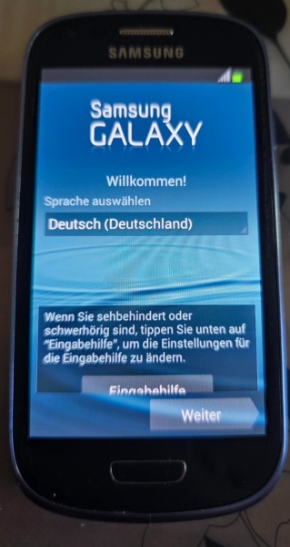 Samsung Galaxy S III mini GT-I8190 8GB ohne NFC Smartphone Ohne Simlock – Pebble