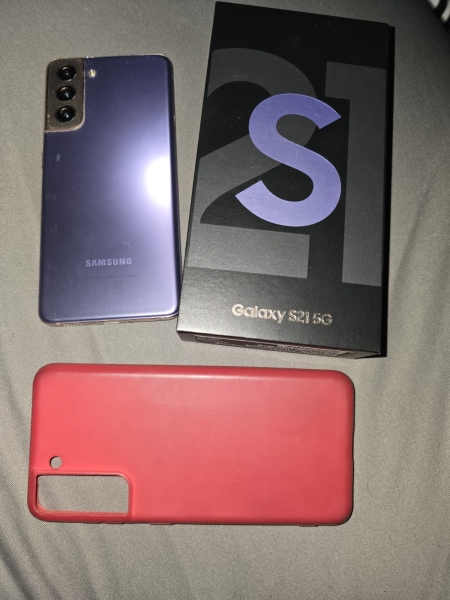 Samsung Galaxy S21 SM-G991U1 128GB Gold Lila Phantom Violett Android Smartphone
