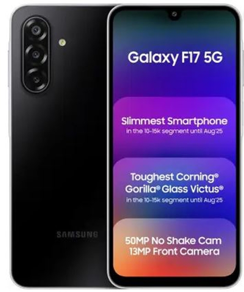 Samsung Galaxy F17 5G (Neo Black, 6 GB RAM 128 GB) entsperrt Global Smartphone