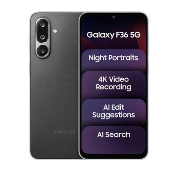 Samsung Galaxy F36 5G (schwarz, 8GB RAM 128GB) entsperrt Global Smartphone