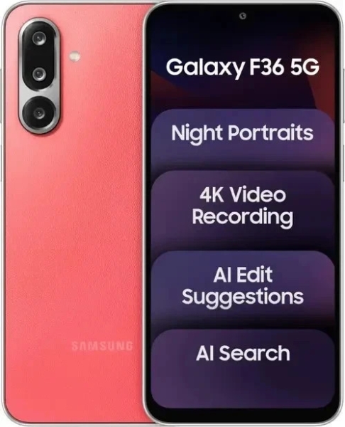 Samsung Galaxy F36 5G (rot, 8GB RAM 128GB) entsperrt Global Smartphone