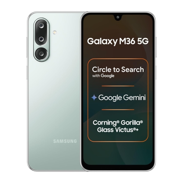 Samsung Galaxy M36 5G (8 GB RAM, 128 GB Speicher) Smartphone werkseitig entsp…
