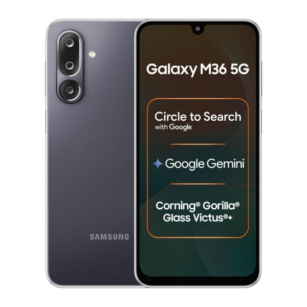 Samsung Galaxy M36 5G (8 GB RAM, 256 GB Speicher) Smartphone werkseitig entsp…