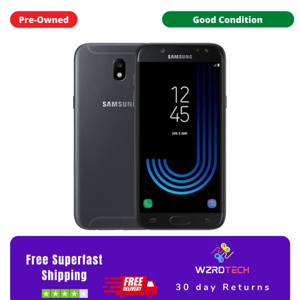 Samsung Galaxy J5 2017 schwarz entsperrt 16GB Android Smartphone „guter Zustand“