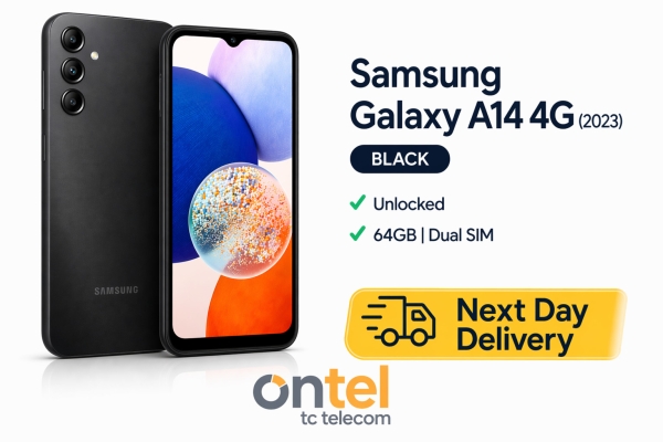 Samsung Galaxy A14 4G 64GB schwarz – entsperrt 5G Android Smartphone – Grade A+++