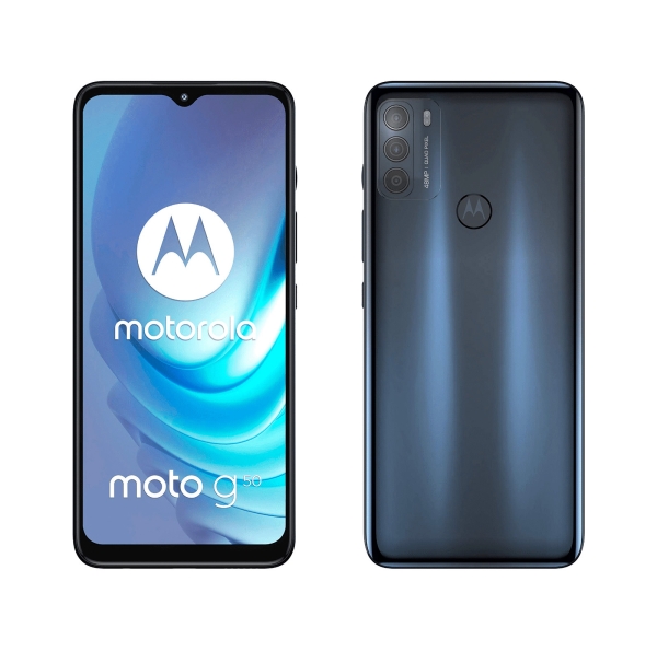 Motorola Moto G50 5G 64GB entsperrt Dual SIM Android Smartphone stahlgrau gd