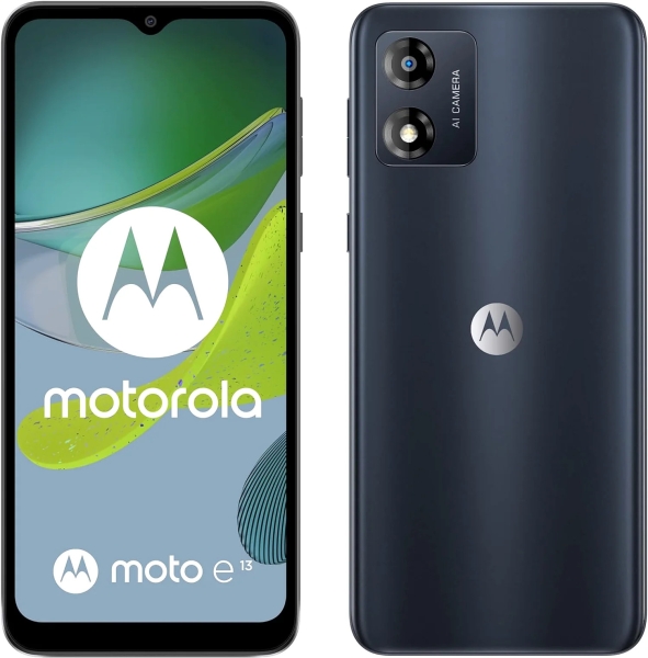 Motorola Moto E13 64GB Dual SIM Cosmic Black Android Smartphone entsperrt