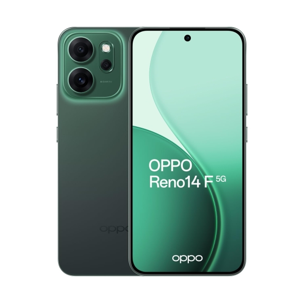 Oppo Reno14 F 5G Luminous Green 256GB 6,57″ 50MP Dual SIM SIM frei Smartphone