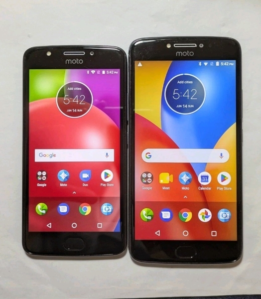 Restposten 2 Motorola Moto E4 & E4 Plus Smartphones, 2GB, 16GB, Netzwerk entsperrt