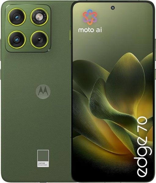 Handy Smartphone MOTOROLA Edge 70 5G 12+512GB 6,67″ Pantone Bronze Green Grün