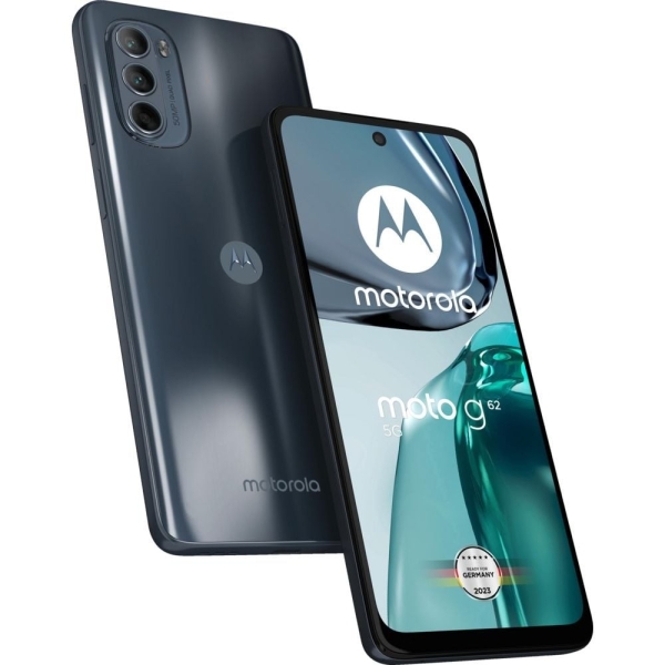 Motorola moto g62 5G 64 GB Midnight Grey Dual SIM Smartphone Handy Mobiltelefon
