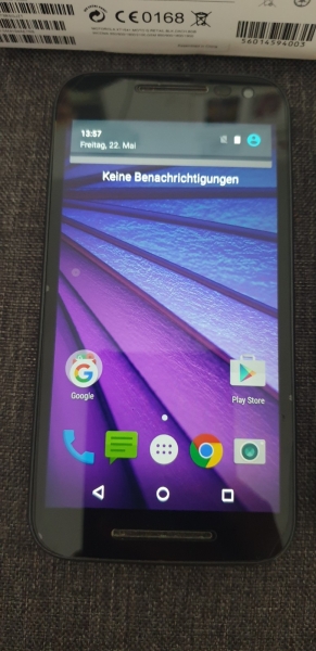 Motorola Moto G 8 GB Smartphone, Schwarz, ohne Simlock