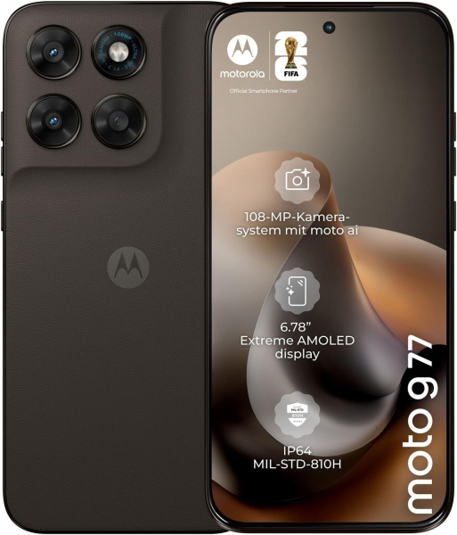 Motorola Moto G77 5G Smartphone, 6,78 Zoll, 256GB, 8GB RAM Pantone Black Olive