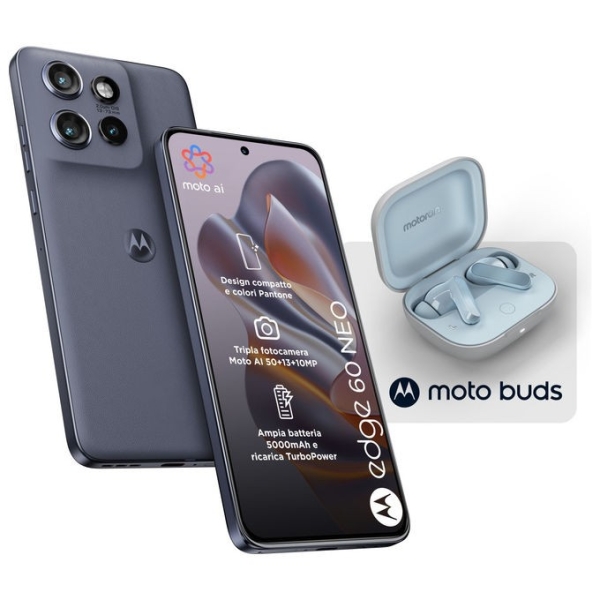 Motorola Edge 60 Neo, smartphone 5G, 8-256 GB, display P-OLED 6,36“, fotocamera