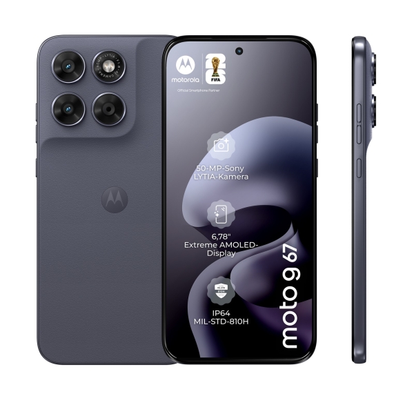 Motorola Moto G67 128GB 5G 6,78 Zoll Blau Grau Smartphone Android AMOLED Display
