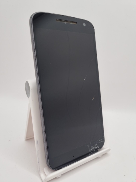 Motorola Moto G4 schwarz 16GB 5,5″ 13MP Android Smartphone gesprungen defekt #E