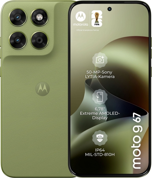 Motorola g67, 128 GB, Nile green 5G 4/128 GB Android 16 Dual SIM Smartphone