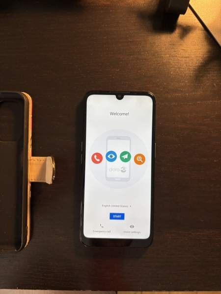 Doro 8100 4G 32GB Smartphone für Senioren, entsperrt graphit