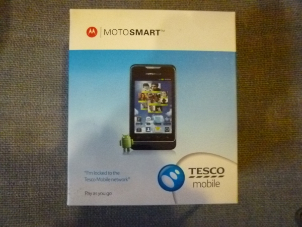 Motorola MotoSmart M0D11 1GB schwarz Locked to Tesco Smartphone – ungetestet ohne SIM