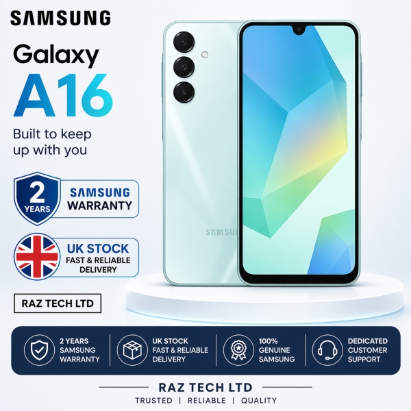 Samsung Galaxy A16 Smartphone 128GB Android 2025 entsperrt – grün UK Spec UK 2YW