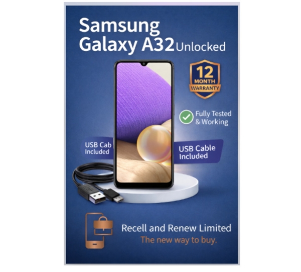 Samsung Galaxy A32 5G grau entsperrt Dual Sim 64GB 4GBRAM 6,4″ Android Smartphone