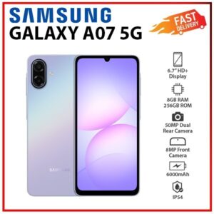 NEW Samsung Galaxy A07 5G 8GB+256GB VIOLET Dual SIM Unlocked Android Smartphone