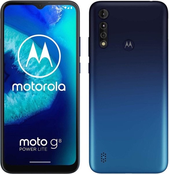 Motorola Moto G8 Power Lite 6.5″ 4G SS 64GB/4GB Unlock Android Smartphone Blue