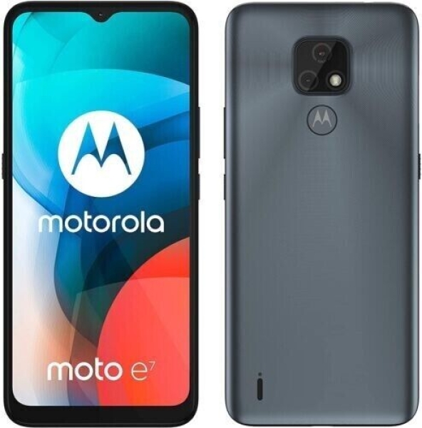 Motorola Moto E7 32GB 6.5″ 4G LTE Grey Unlocked Dual SIM Android Smartphone